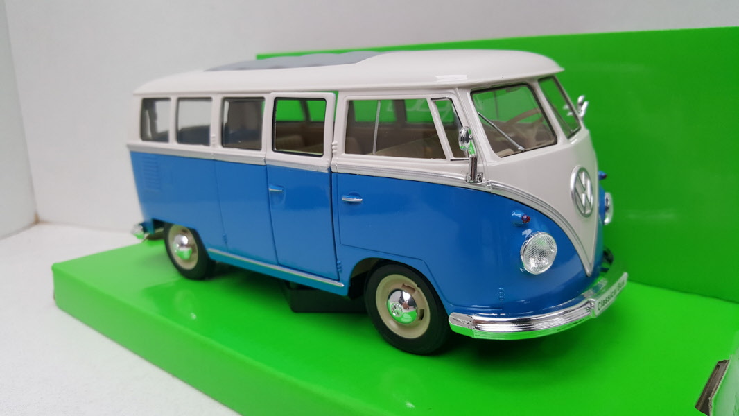 Welly: Volkswagen 1963 Blauw-Wit