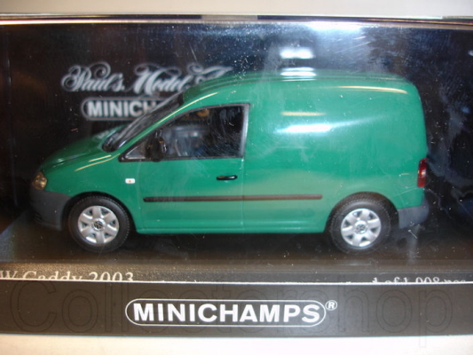 Duplicaat telegram Minister Minichamps VW Caddy 2003 Groen | 400053100 | 4007864